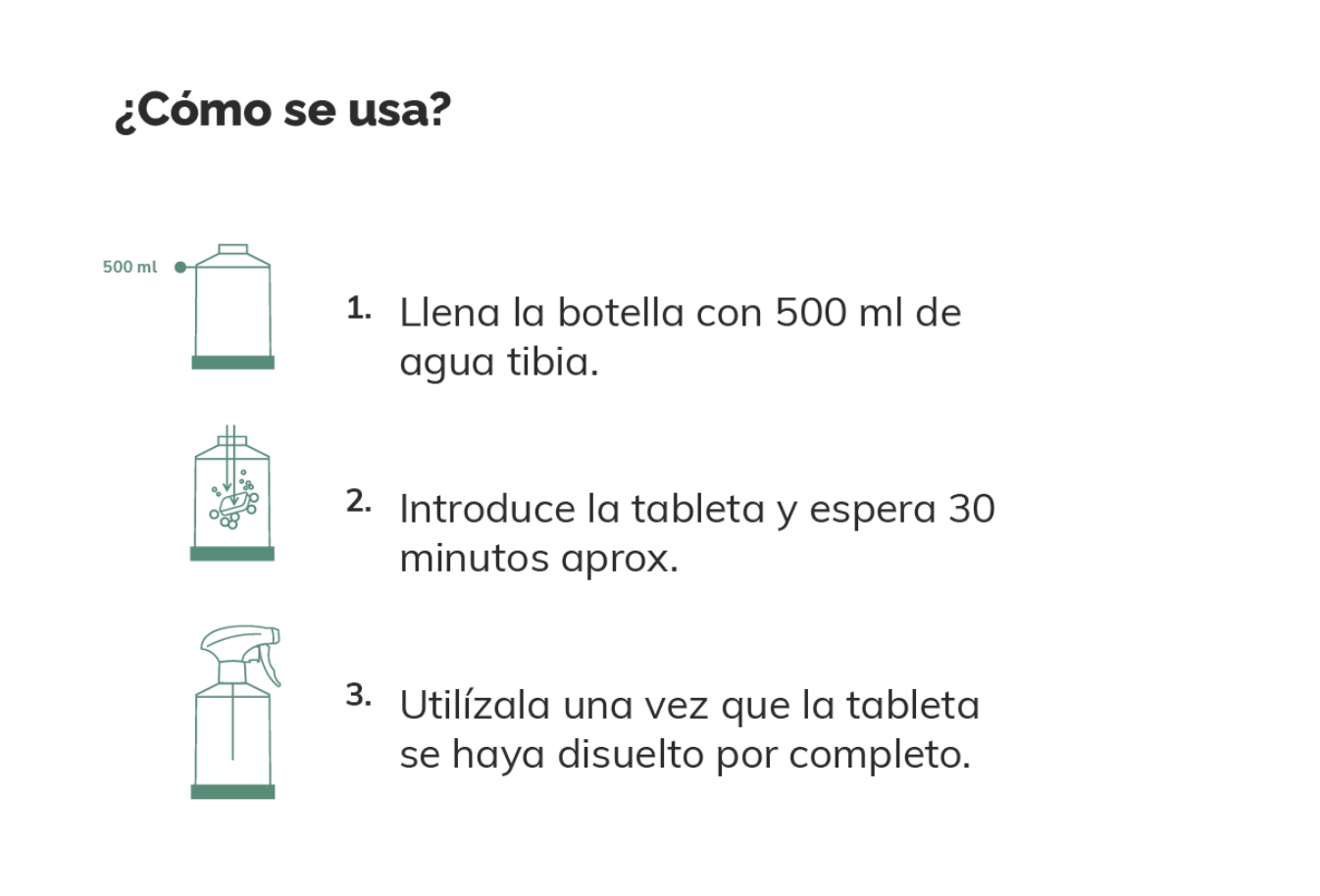 Desengrasante Casa Nativa (Rociador + 1 Tableta)