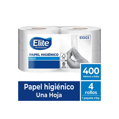 Papel Higiénico Elite Jumbo 400 Mts. x 4