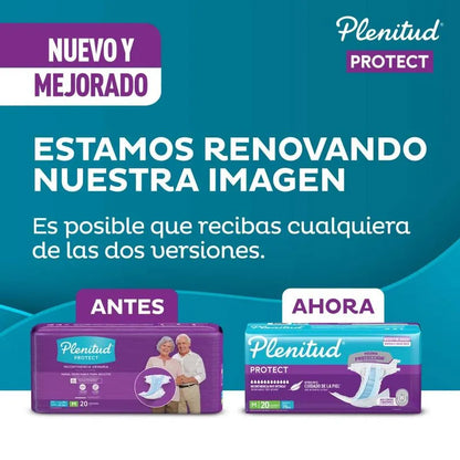 Pañales Plenitud Premium Protect Talla G/XG x 20 unids