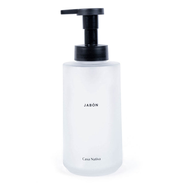 Dispensador Jabon Espuma Vidrio Opaco