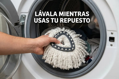 Mopa Giratoria con Pedal UltraSpin Vileda Professional + Repuesto de Mopa
