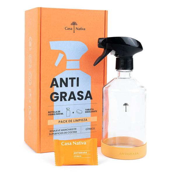 Kit Inicial Antigrasa (Botella + 1 Cápsula)