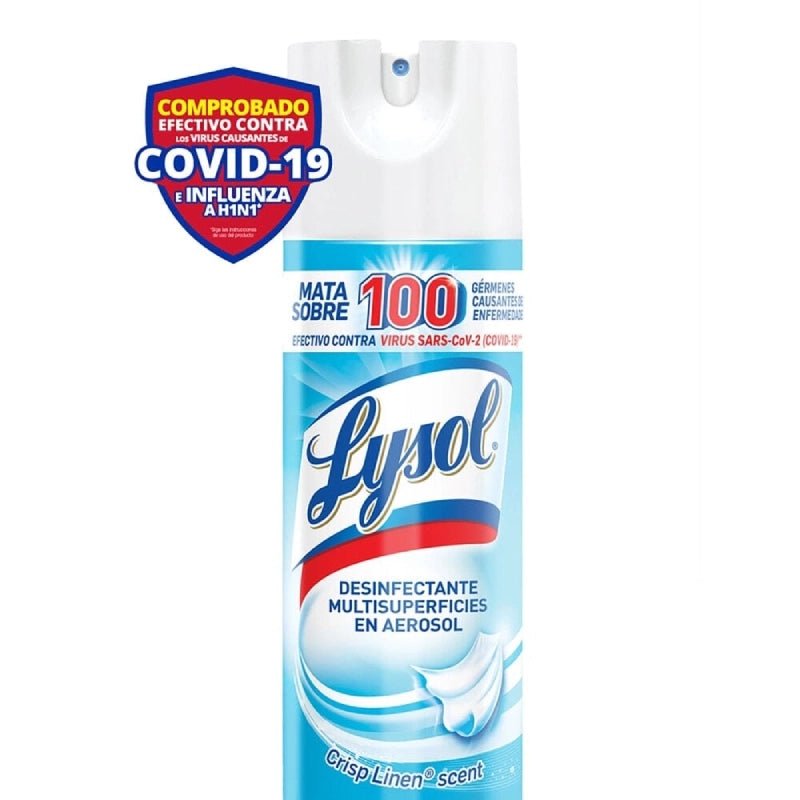 Desinfectante Aerosol Lysol Crisp Linen 340 Grs
