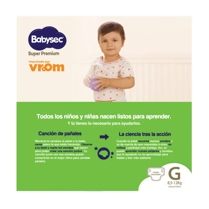 Pañales Babysec Super Premium Talla XXG Paquete x 54 unidades