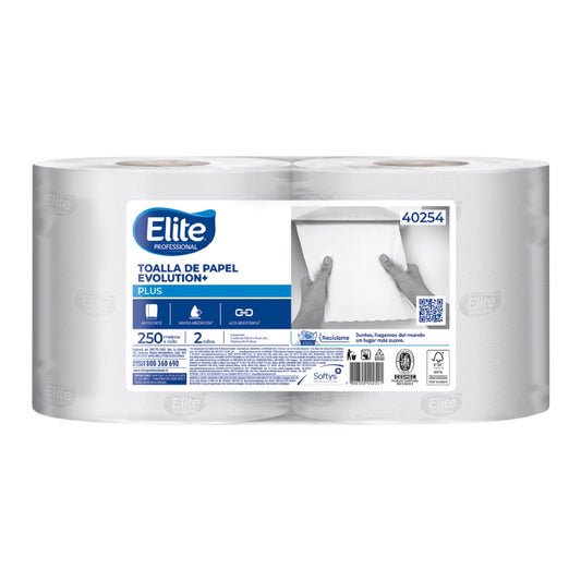 Toalla de Papel Elite Autocorte Evolution 2 x 250 Mts.