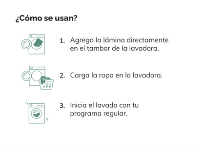 Detergente para Ropa en Láminas Casa Nativa Lavanda 30 Unids