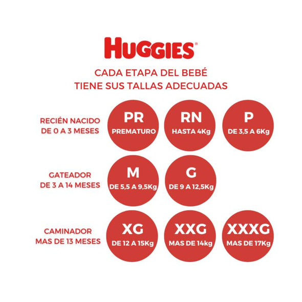 Pañales Huggies Active Sec Talla XG 6X16 unids