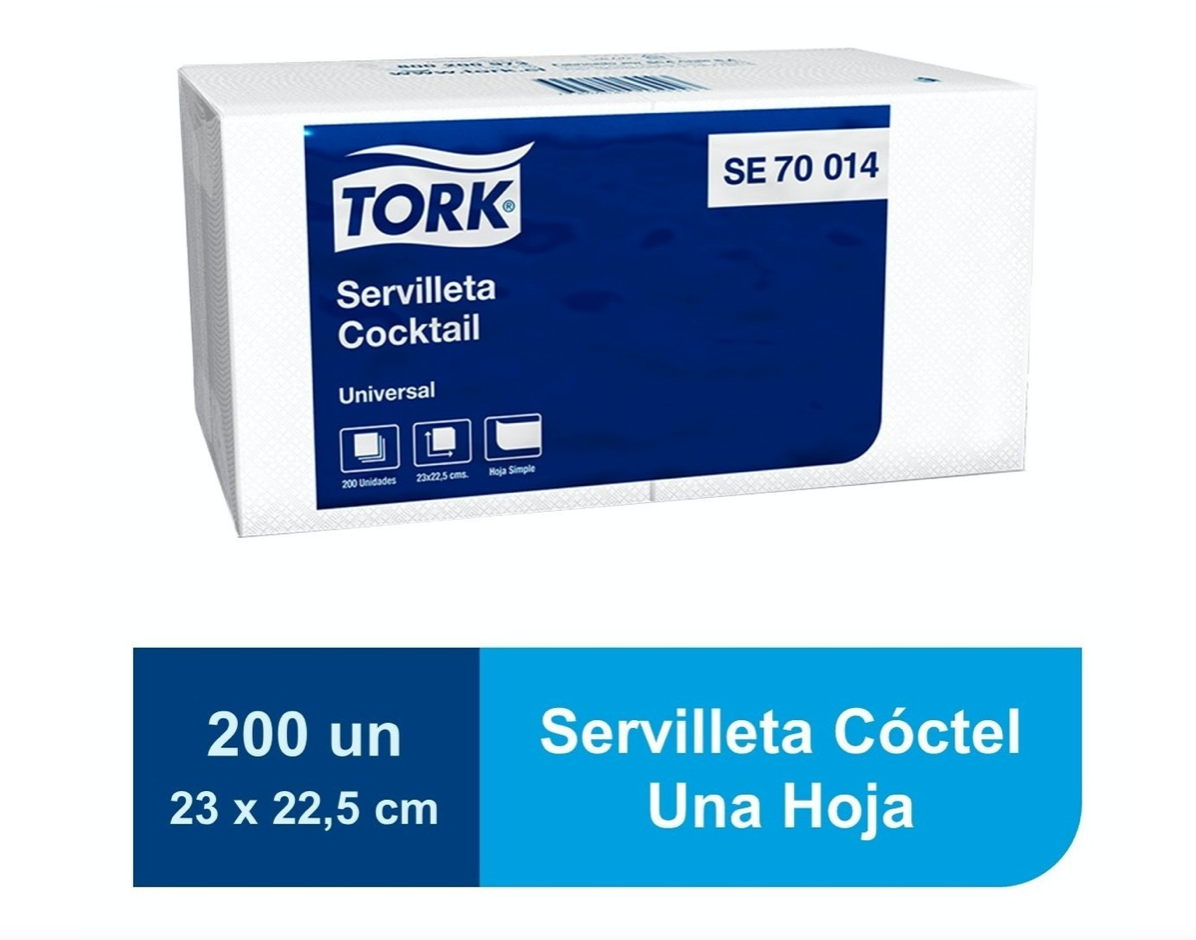 Servilleta Cocktail Tork Universal 24 Paquetes 200 Unidades – MedPartners