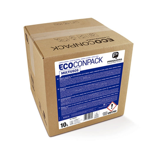 Limpiavidrios Multiuso Ecoconpack Pqm Ultraconc. (20Cc/Lt.) Bag 10 Lts Proquimia