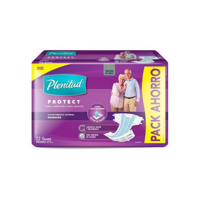 Pañales Plenitud Protect Talla G x 22 unids