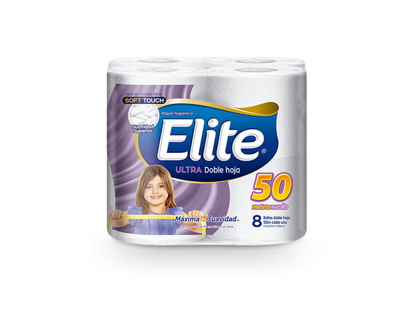 Papel Higiénico Elite Doble Hoja 50 Mts. x 32 unids