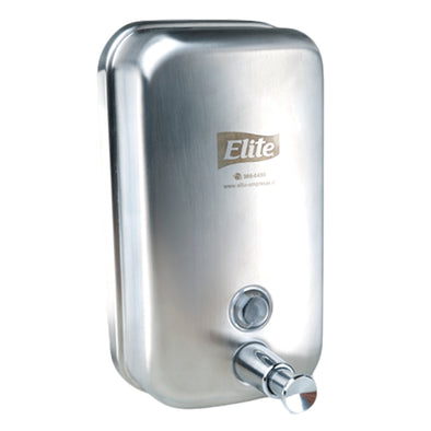 Dispensador Jabón Granel Elite Acero Inoxidable Vertical