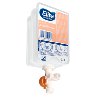 Caja Jabón Elite Multiflex Triclosan a 1 lt. x 6
