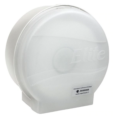 Dispensador Papel Higiénico Elite Jumbo Plástico Blanco 500 metros