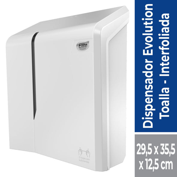 Dispensador Evolution Elite Toalla Interfoleada blanca