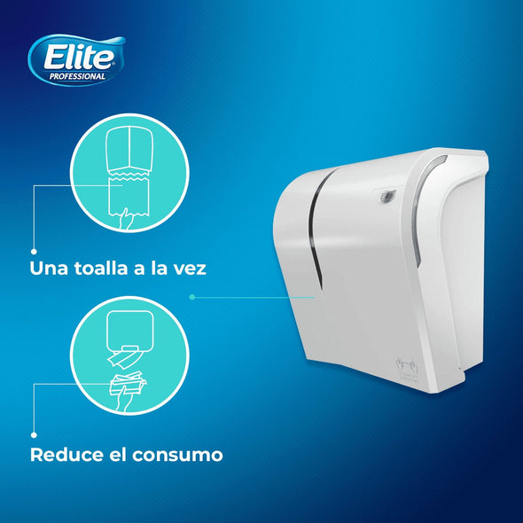Dispensador Elite Toalla Jumbo Autocorte Evolution Blanco