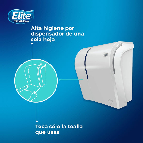 Dispensador Elite Toalla Jumbo Autocorte Evolution Blanco
