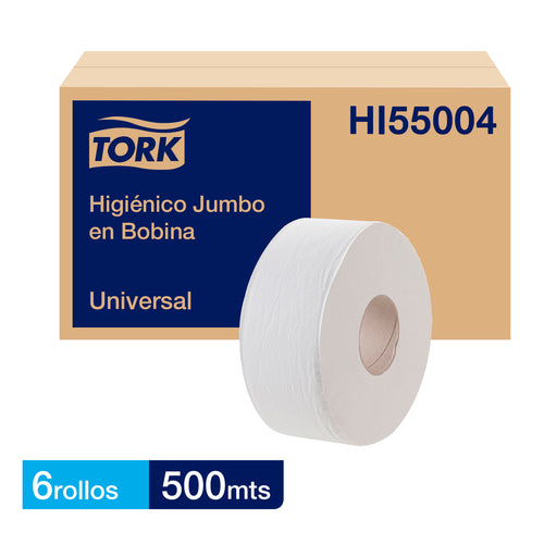 Papel Higienico Tork Universal Jumbo H/S 6 X 500Mts