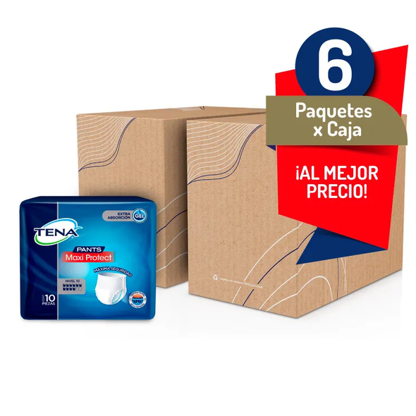 Calzón Pañal Tena Pants Maxi Protect Talla M x 10 unids