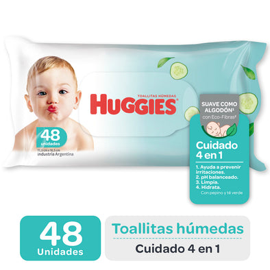 Toallitas Humedas Huggies Cuc & Aloe 4X48 unids.