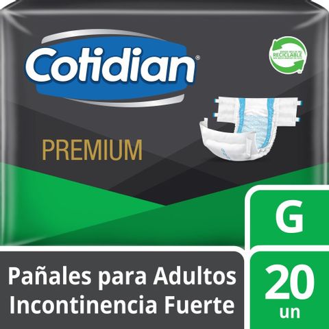 Pañales Cotidian Premium Talla G x 20 unids