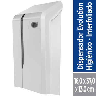 Dispensador Higiénico Interfoliado Evolution Blanco 1 Un Elite Professional