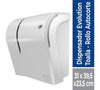 Dispensador Elite Toalla Jumbo Autocorte Evolution Blanco