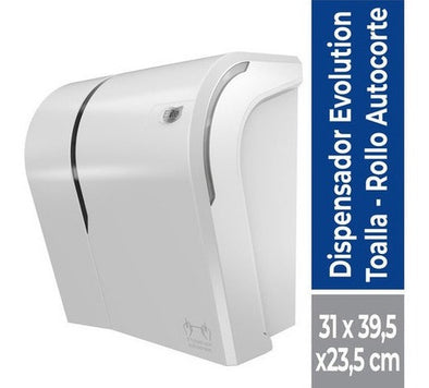 Dispensador Elite Toalla Jumbo Autocorte Evolution Blanco