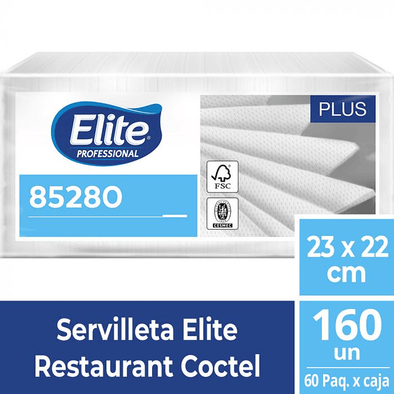 Servilleta Elite Coctel Restaurant 60 Paquetes X 160 UN