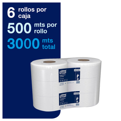 Papel Higienico Tork Universal Jumbo H/S 6 X 500Mts